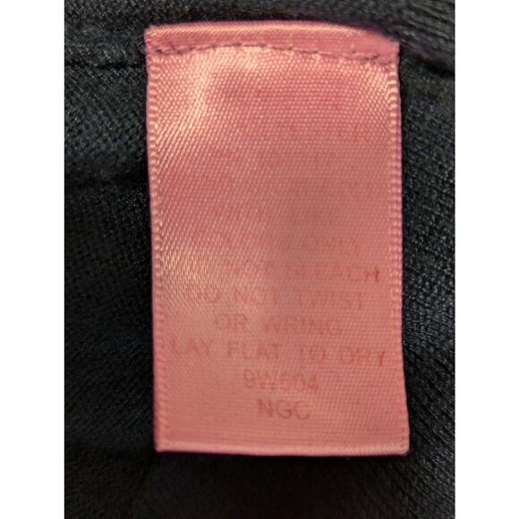 DEREK HEART! ADORABLE BLACK KNIT, COWL NECK, SHORT SLEEVE SWEATER DRESS! SZ M - Picture 6 of 8